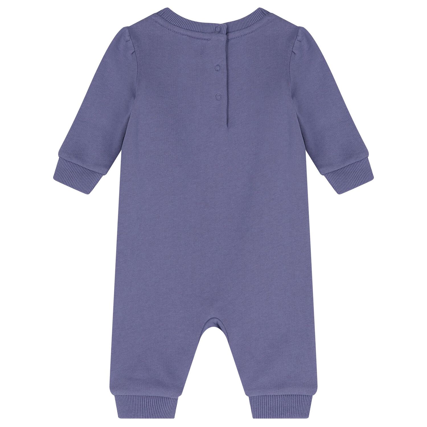 Baby Girls Purple Polo Bear Romper, 1, hi-res