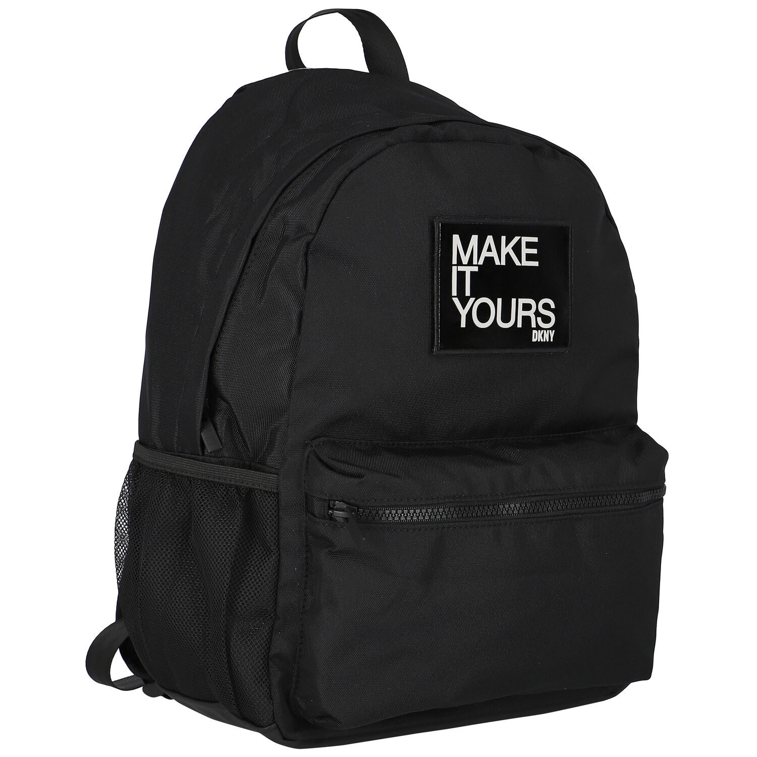 Black Logo Backpack, 1, hi-res