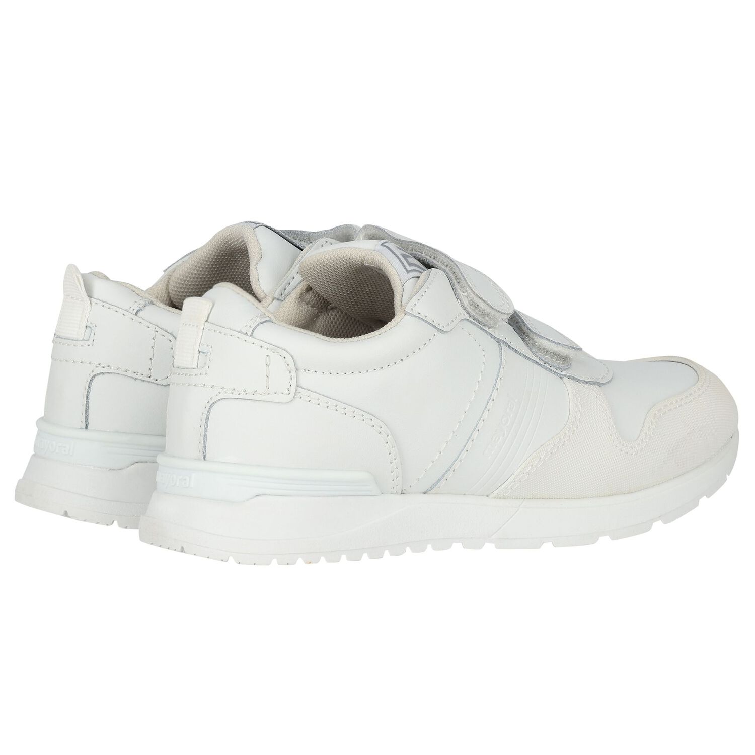 Boys White Logo Trainers, 1, hi-res image number null
