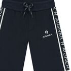 Younger Boys Navy Blue Logo Shorts, 3, hi-res