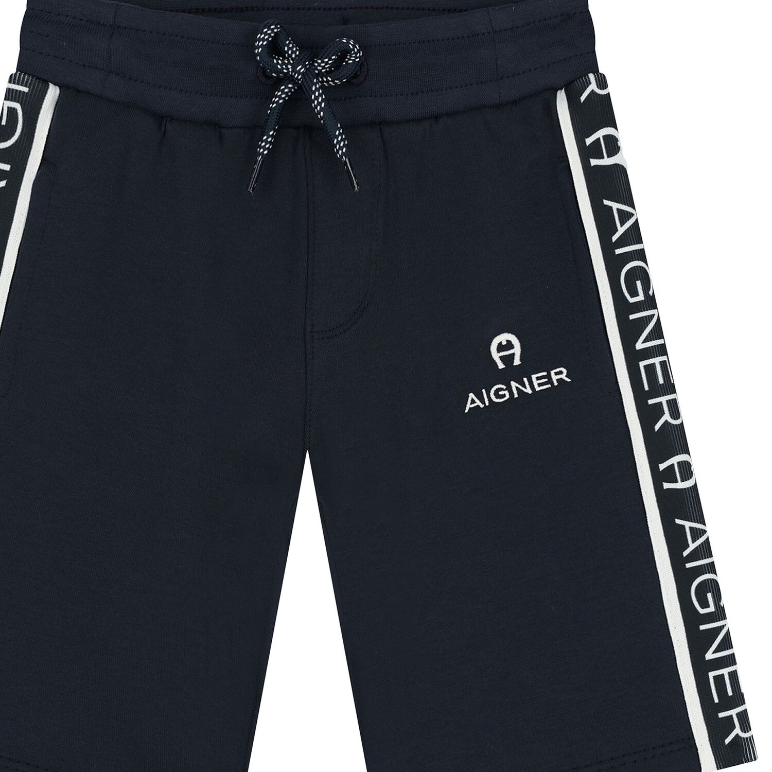 Younger Boys Navy Blue Logo Shorts, 3, hi-res image number null