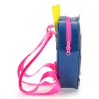 Girls Blue Sparkle Stars Backpack, 1, hi-res