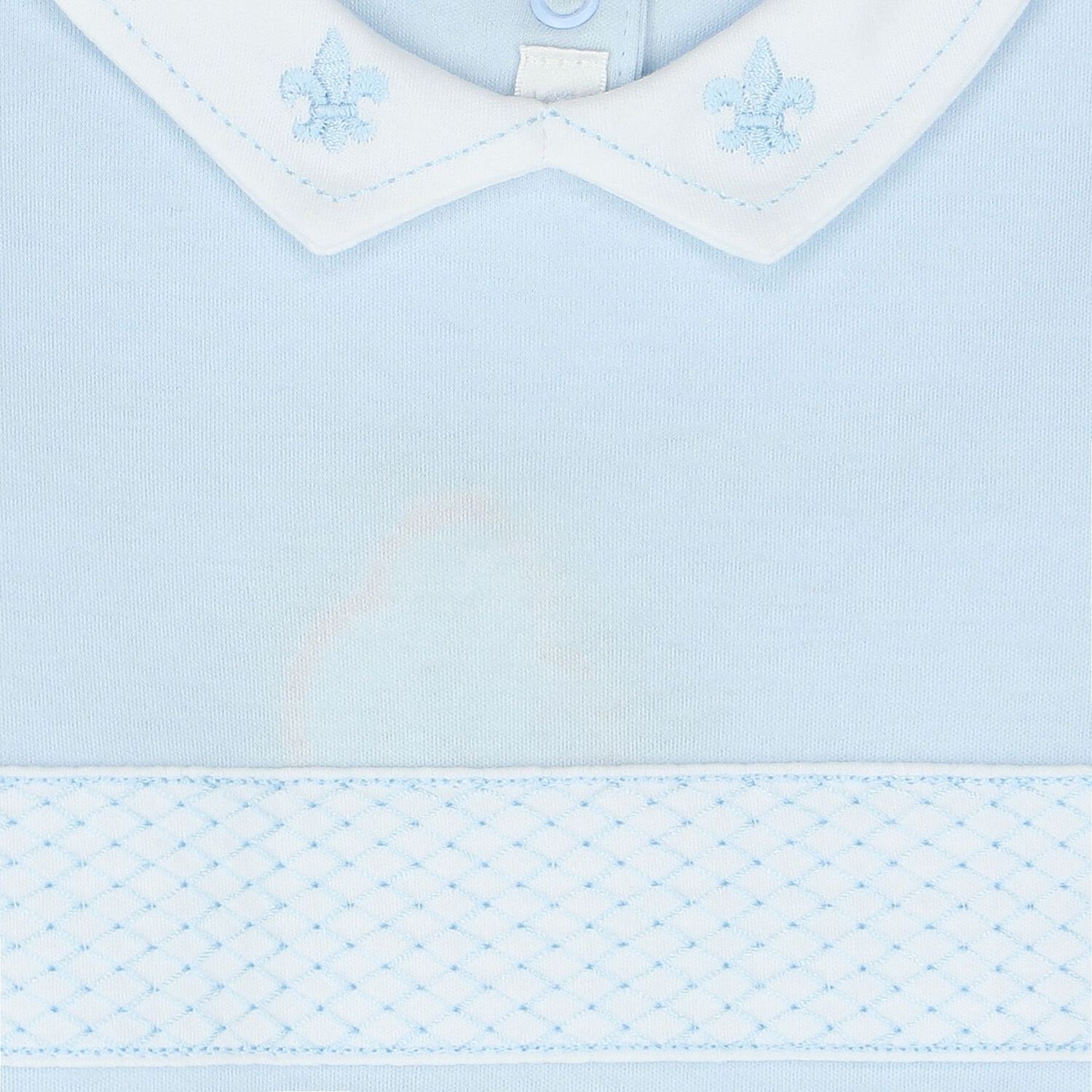 Baby Boys Embroidered Blue Babygrow, 1, hi-res image number null