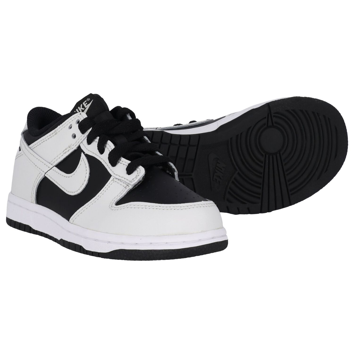 Black & Grey Dunk Low Trainers, 4, hi-res