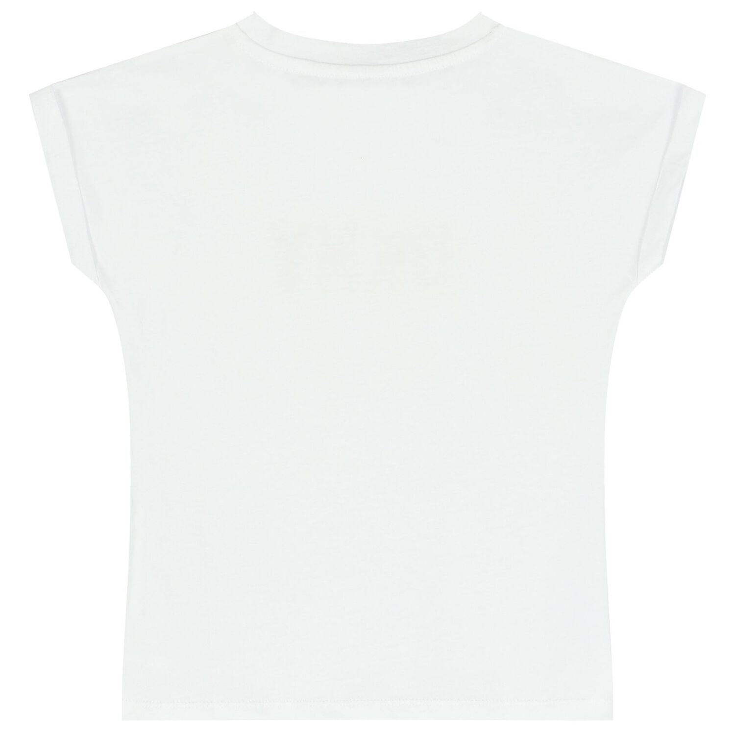 Girls White & Gold Logo T-Shirt, 1, hi-res image number null