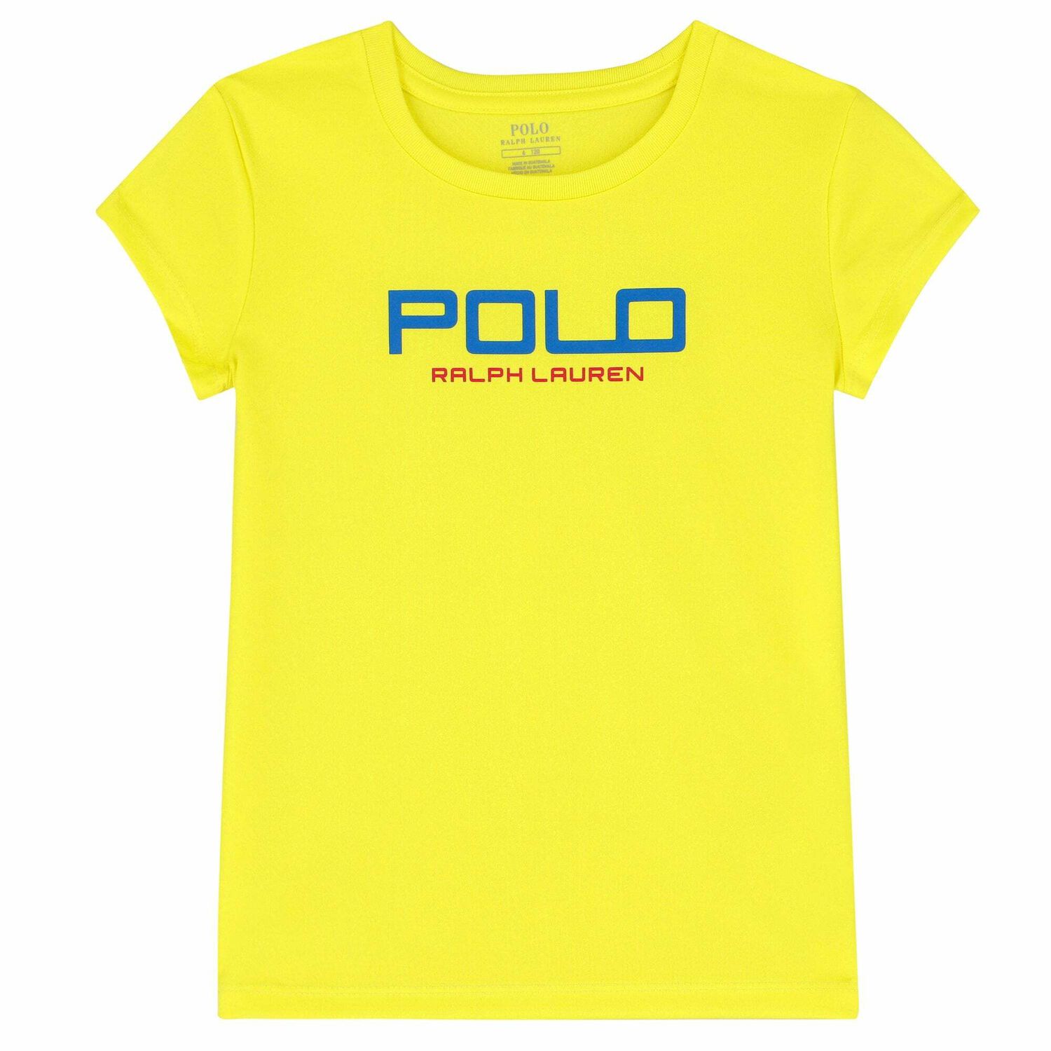 Girls Yellow Logo T-Shirt, 1, hi-res