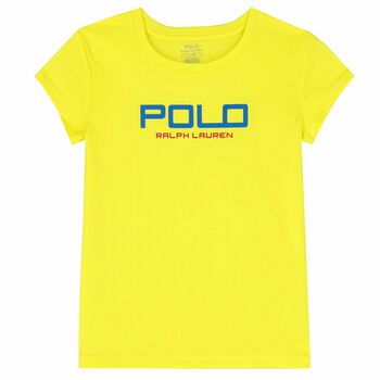 Girls Yellow Logo T-Shirt