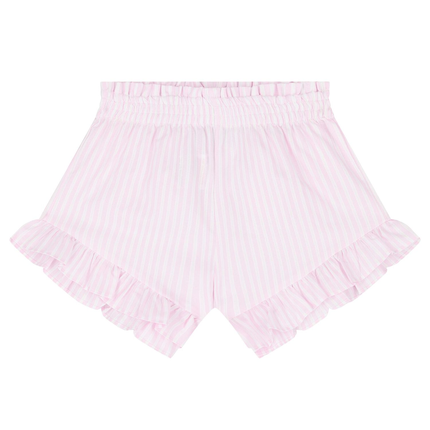 Girls Pink Striped Shorts Set, 1, hi-res image number null