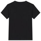 Boys Black Logo T-Shirt , 1, hi-res