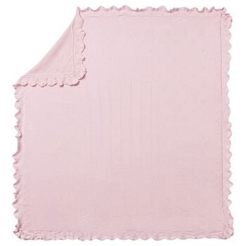 Baby Girls Pink Knitted Blanket