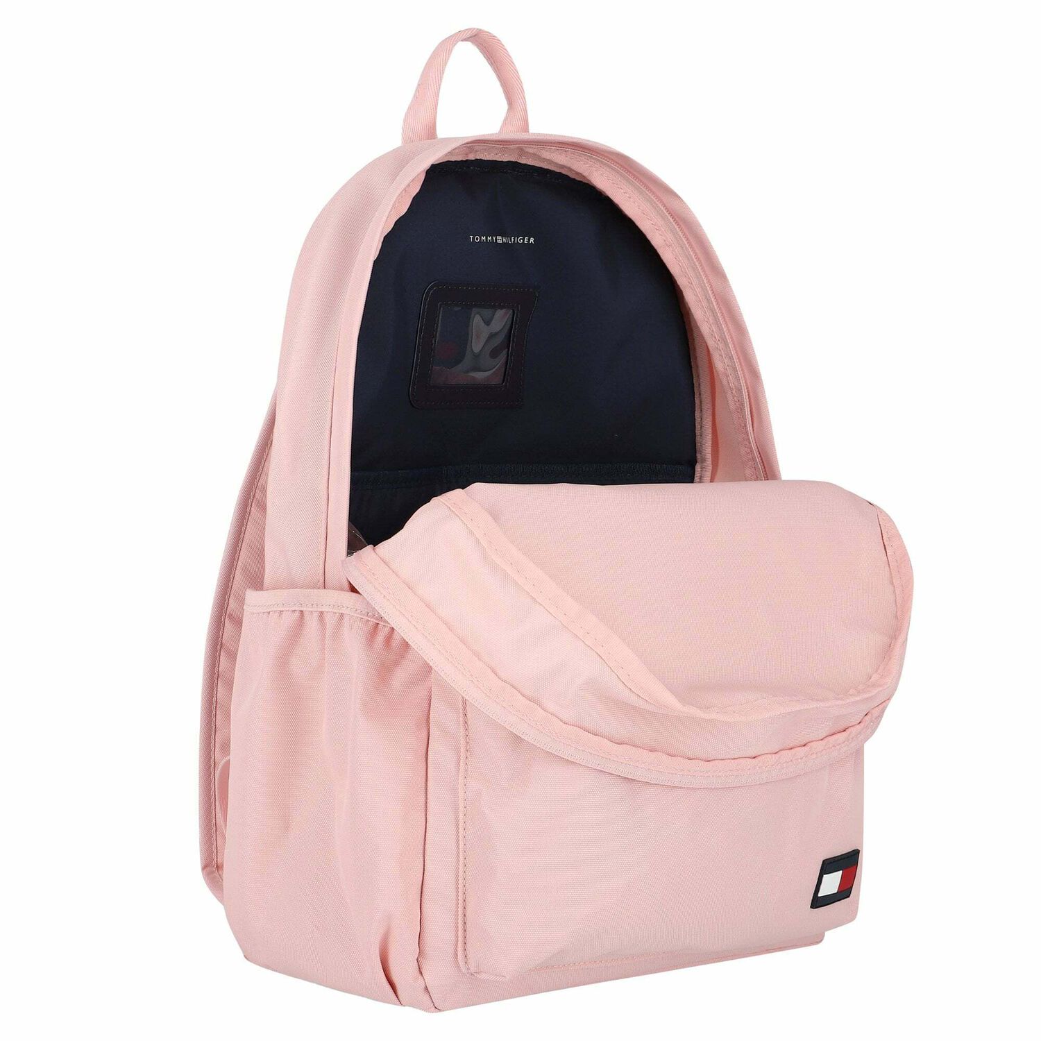 Girls Pink Logo Backpack, 1, hi-res
