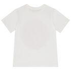 Girls White Logo T-Shirt, 1, hi-res