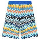 Boys Multi-Coloured Zig Zag Shorts, 1, hi-res