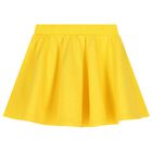 Girls Yellow Teddy Bear Logo Skirt , 2, hi-res