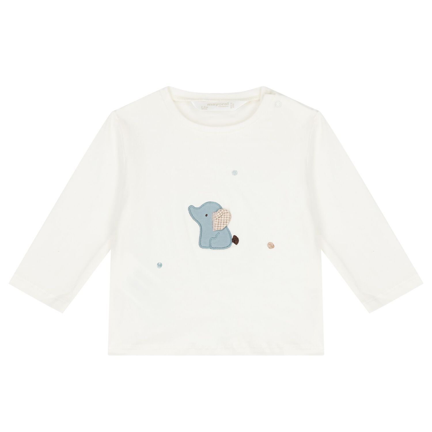 Baby Boys Beige, White & Blue Tracksuit (3 Piece), 1, hi-res