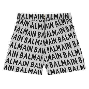 Girls Grey Logo Shorts