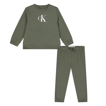 Green Logo Younger Tracksuit