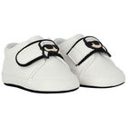 Baby Boys Ivory Leather Pre Walker Shoes, 1, hi-res