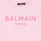 Girls Pink Logo Dress, 2, hi-res