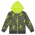 Boys Grey & Neon Green Tracksuit, 1, hi-res
