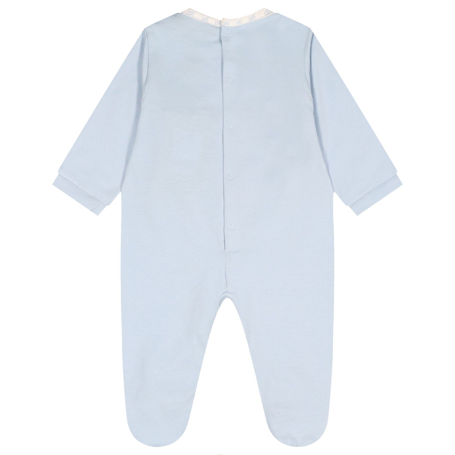 Baby Boys Blue Logo Babygrow, 1, hi-res