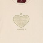Girls Gold Logo Heart Dress, 1, hi-res