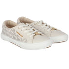 Girls Ivory Logo Trainers, 1, hi-res