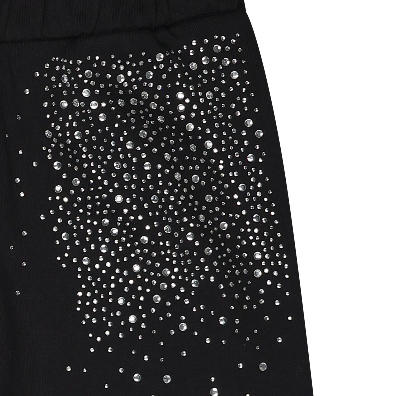 Girls Black Embellished Joggers, 1, hi-res