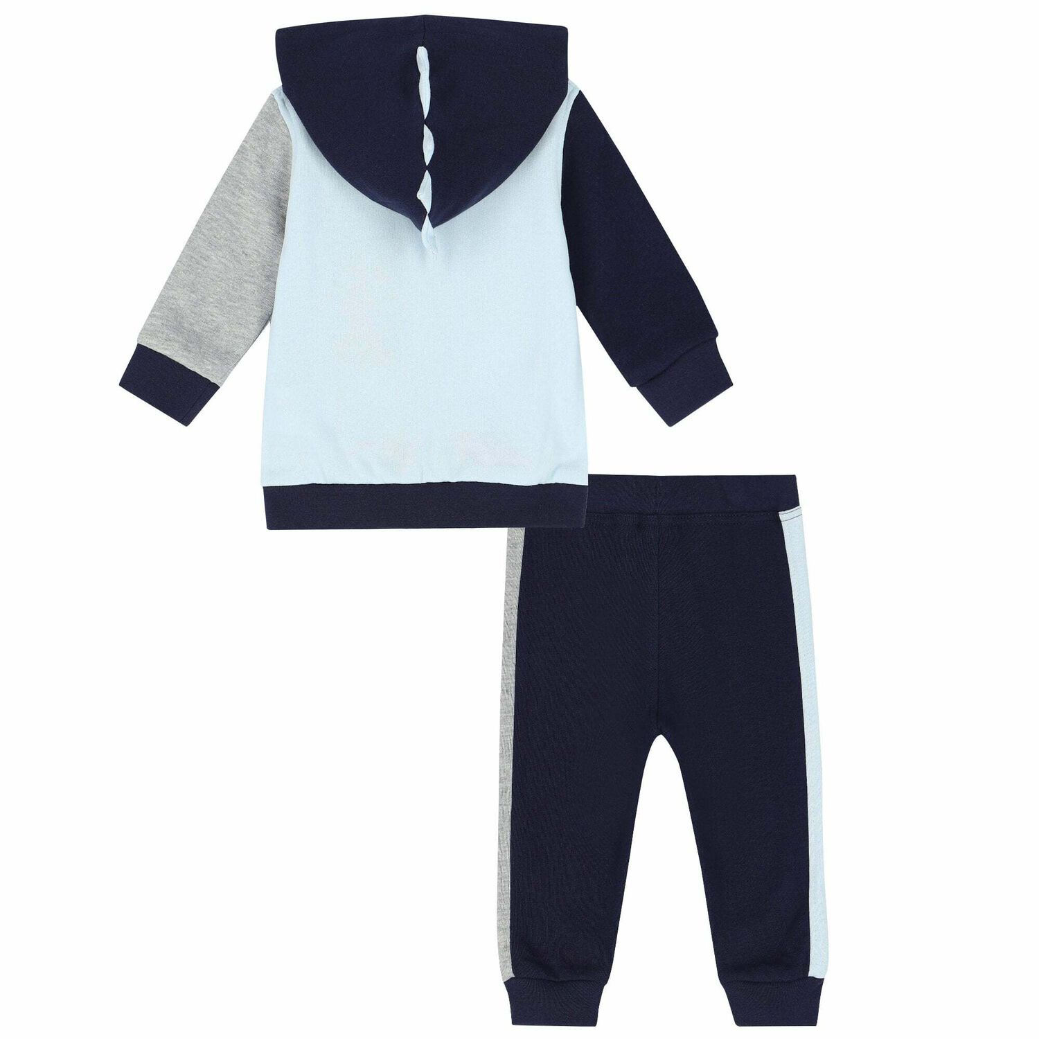 Baby Boys Blue & Grey Tracksuit, 1, hi-res image number null
