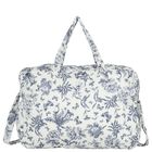 Ivory & Navy Blue Toile De Jouy Baby Changing Bag, 1, hi-res