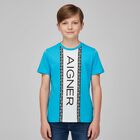 Boys Blue Logo T-Shirt, 3, hi-res
