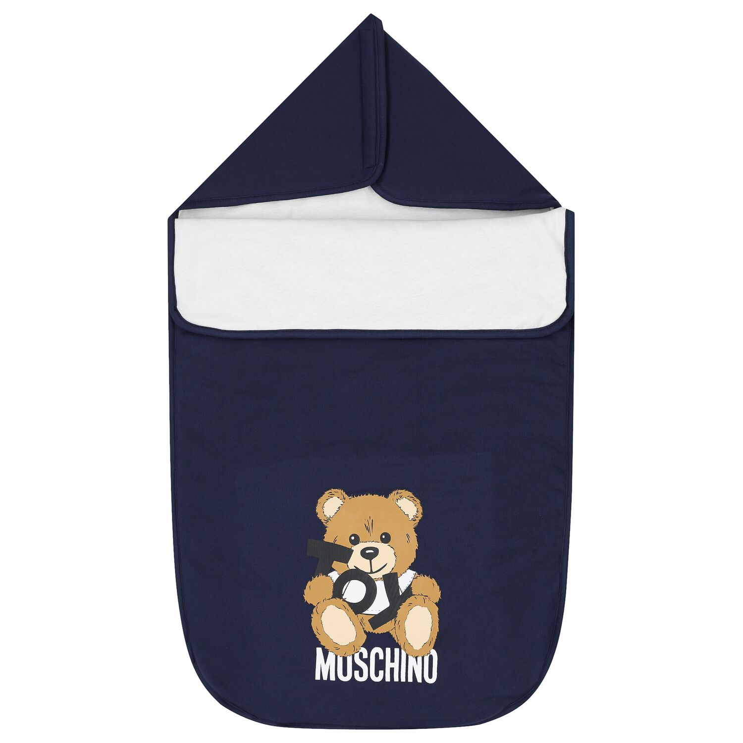Navy Blue Teddy Bear Logo Baby Nest, 1, hi-res