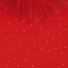 Girls Red Tulle Bow Dress Set, 1, hi-res