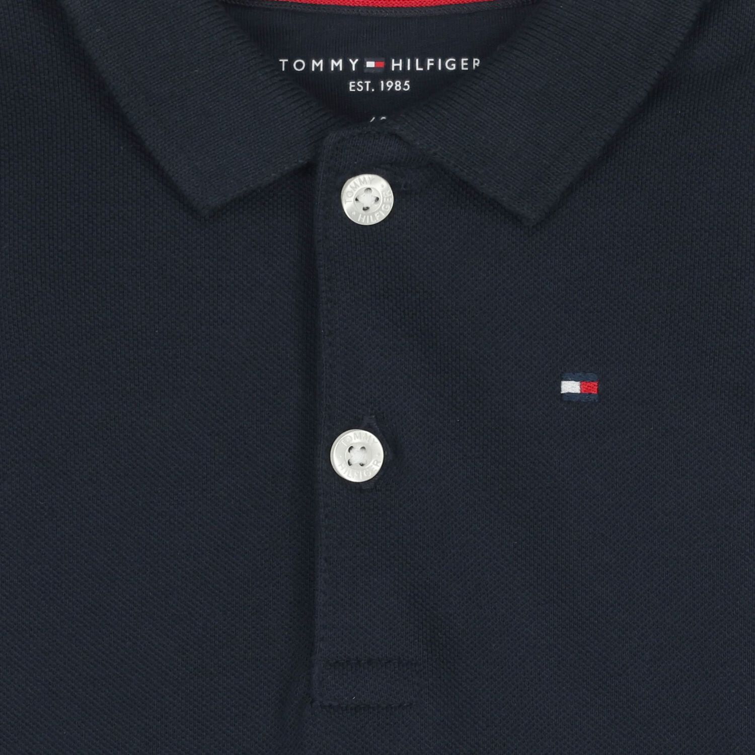 Baby Boys Navy Blue Logo Bodysuit, 1, hi-res