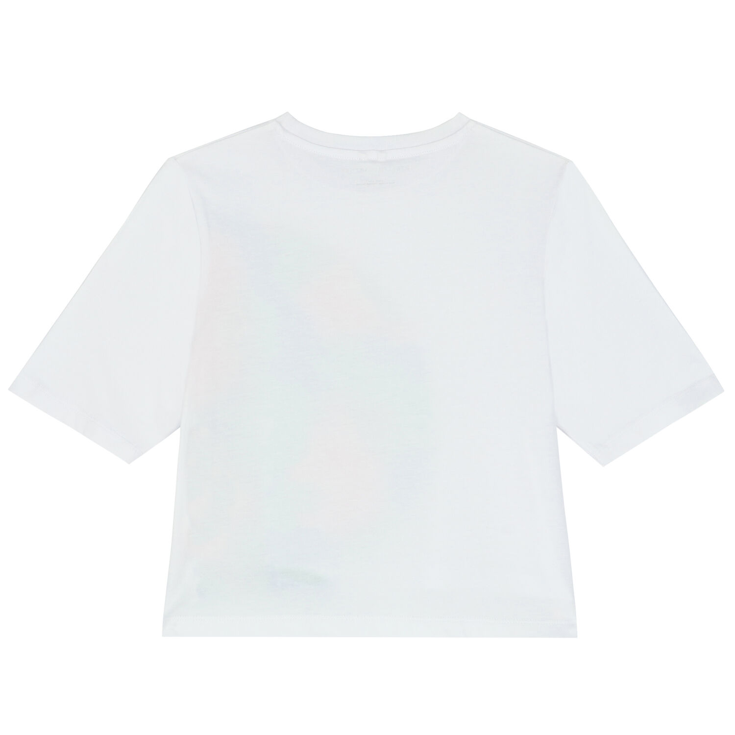 Girls White Logo Long Sleeve Top, 1, hi-res
