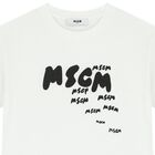 Boys White Logo T-Shirt, 1, hi-res