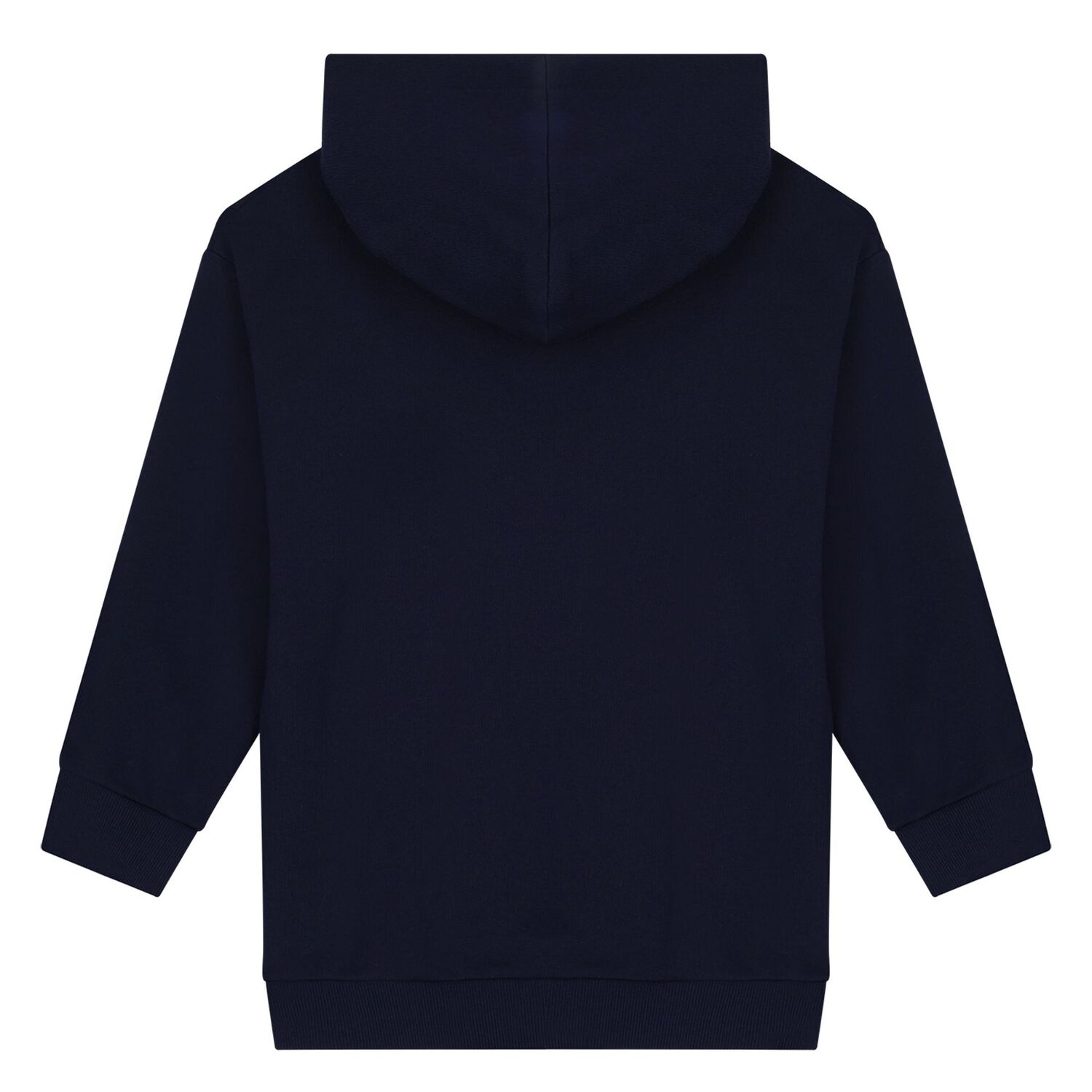 Boys Navy Blue Logo Web Striped Hooded Top, 1, hi-res image number null