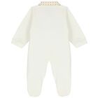 Ivory & Gold Logo Babygrow, 1, hi-res