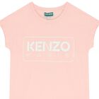 Girls Pink Logo Dress, 1, hi-res