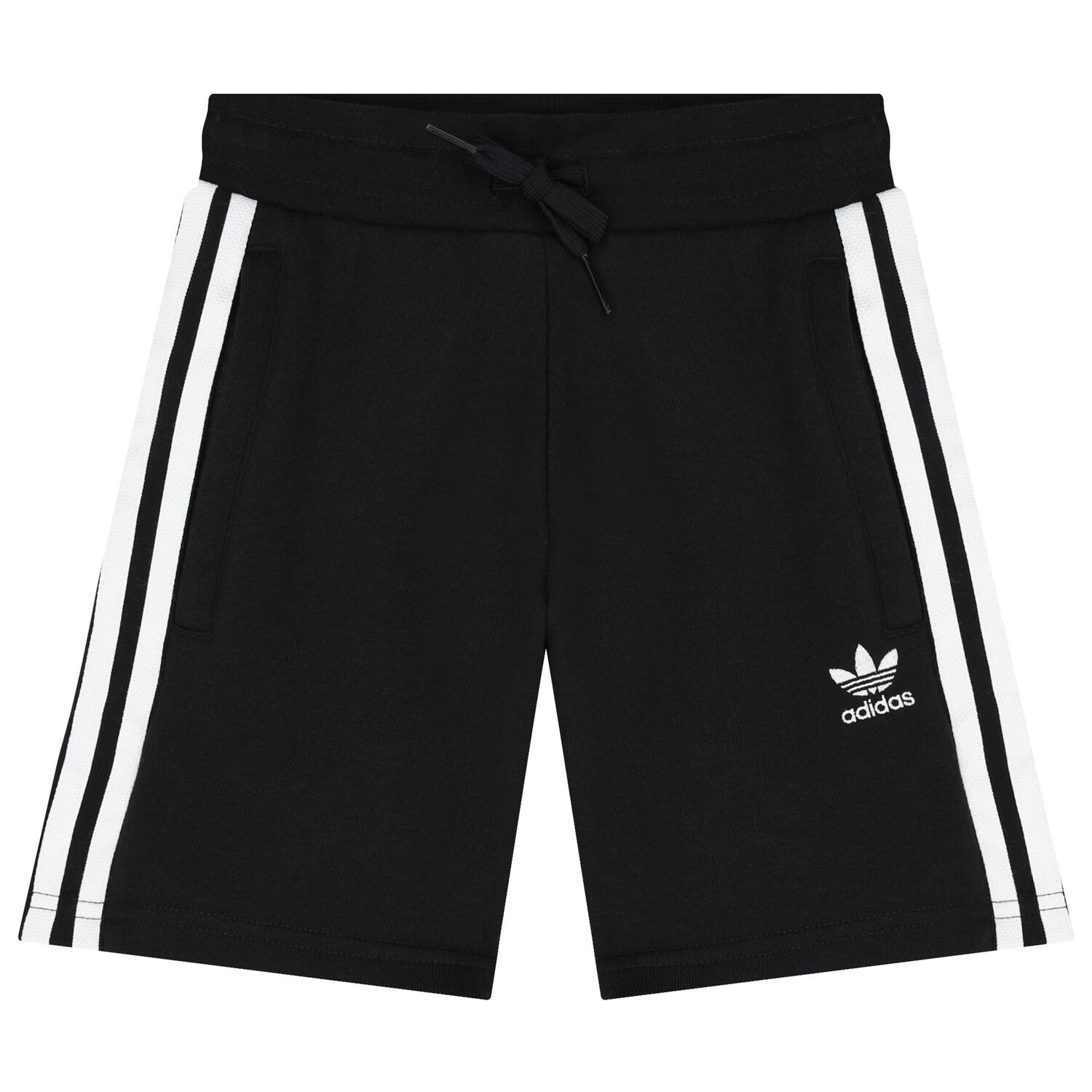 White & Black Logo Shorts Set, 1, hi-res