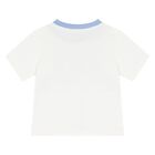 Baby Boys Ivory & Blue Logo Shorts Set, 1, hi-res