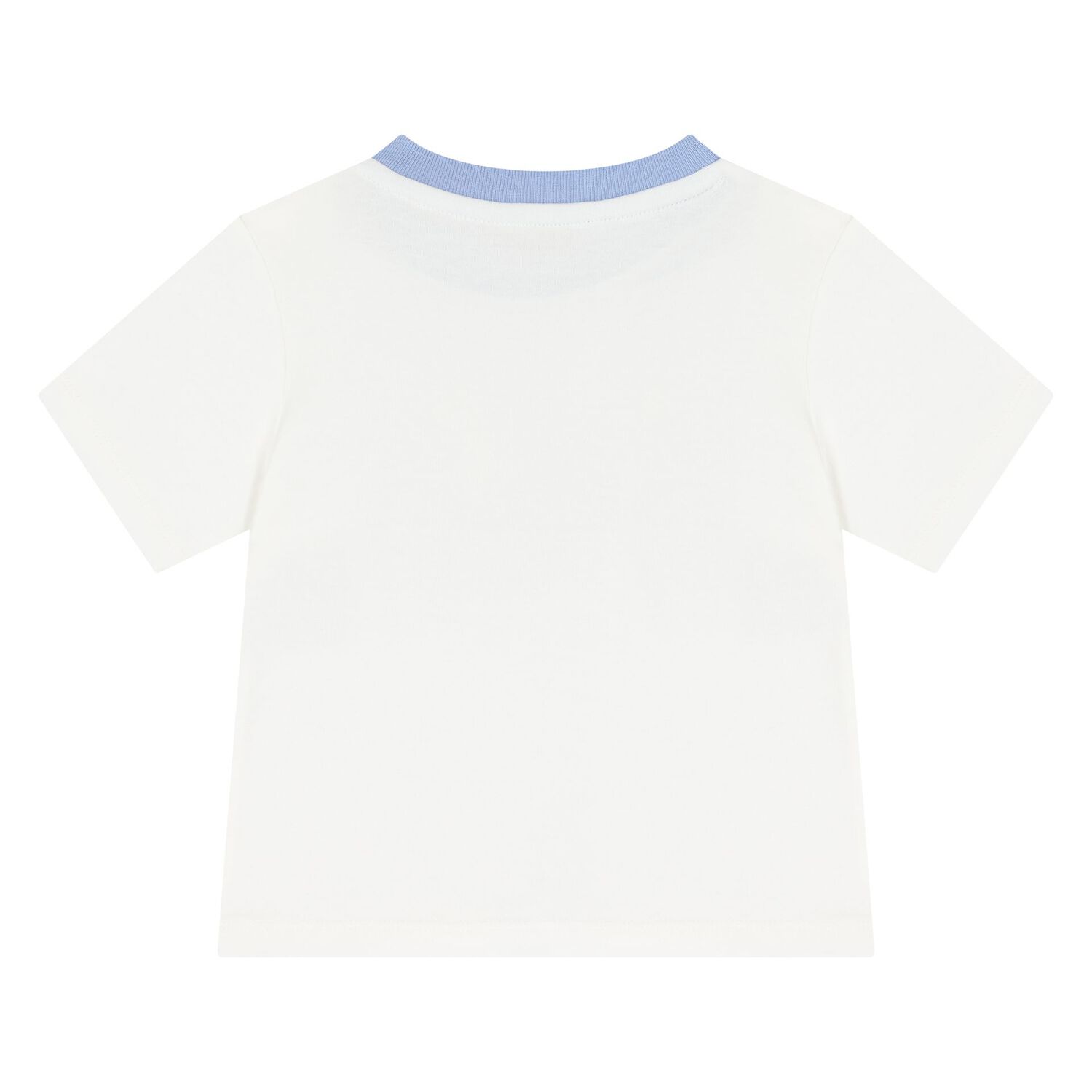 Baby Boys Ivory & Blue Logo Shorts Set, 1, hi-res