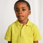 Boys Yellow Logo Polo Shirt, 7, hi-res