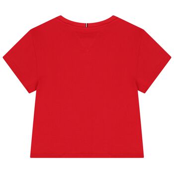 Girls Red Logo T-Shirt