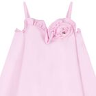 Girls Pink Flower Dress, 1, hi-res