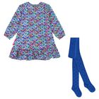 Girls Blue Heart Dress Set, 1, hi-res