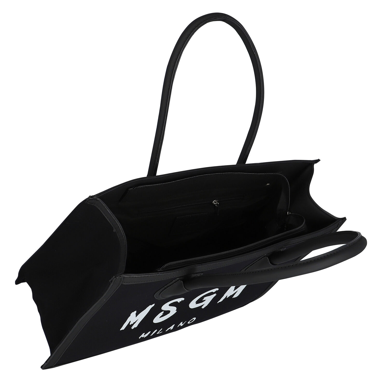 Girls Black & White Logo Tote Bag, 1, hi-res