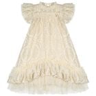 Girls Beige Lace Sequin Christina Dress, 1, hi-res
