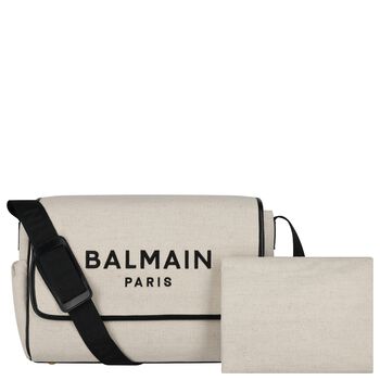 Beige Logo Baby Changing Bag