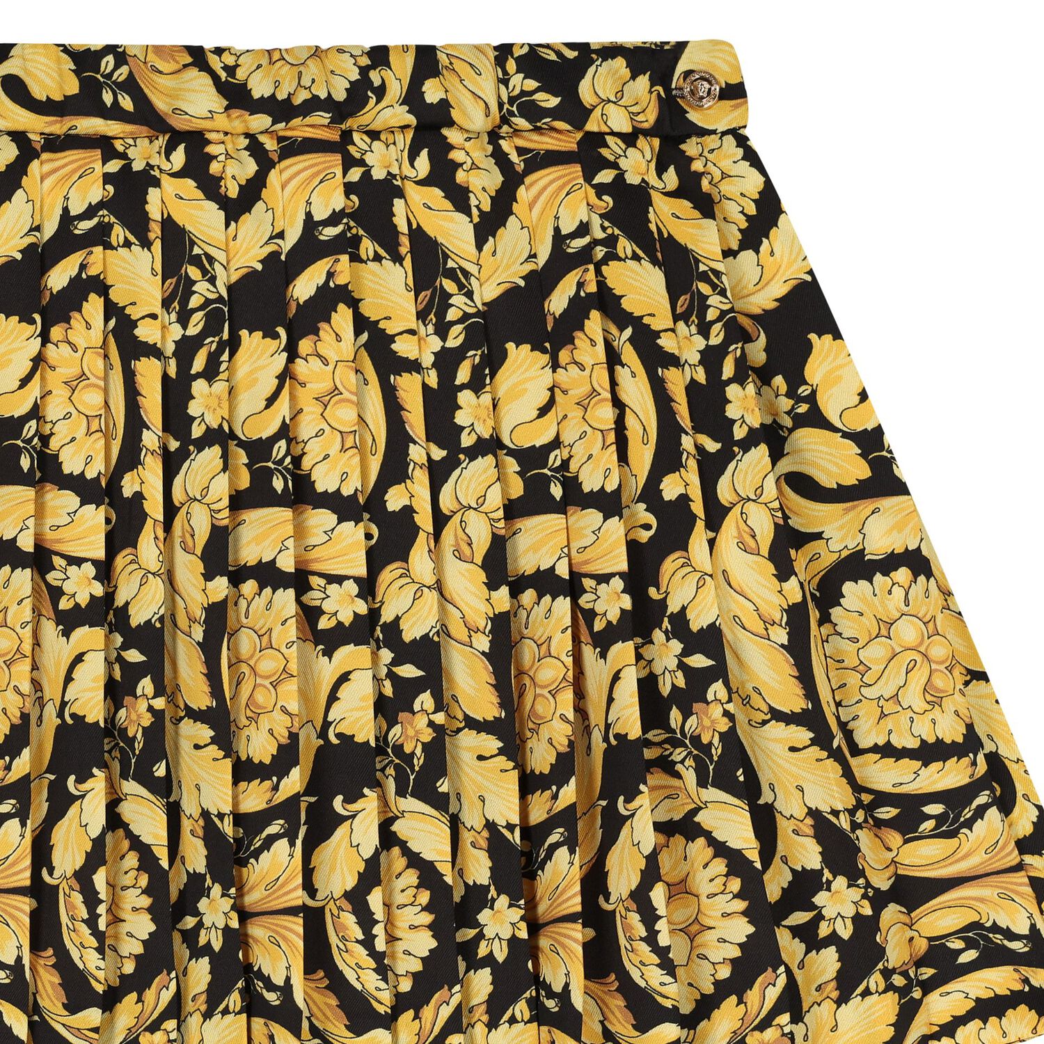 Girls Black & Gold Barocco Skirt, 1, hi-res image number null